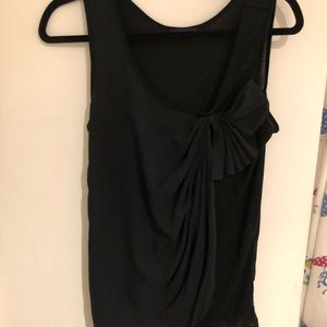 Sleeveless draped top